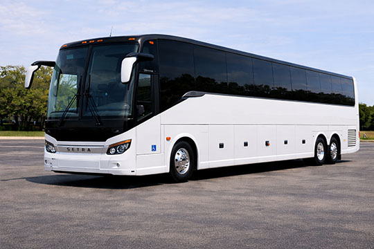 56-passenger charter bus available for charter in Albany, NY